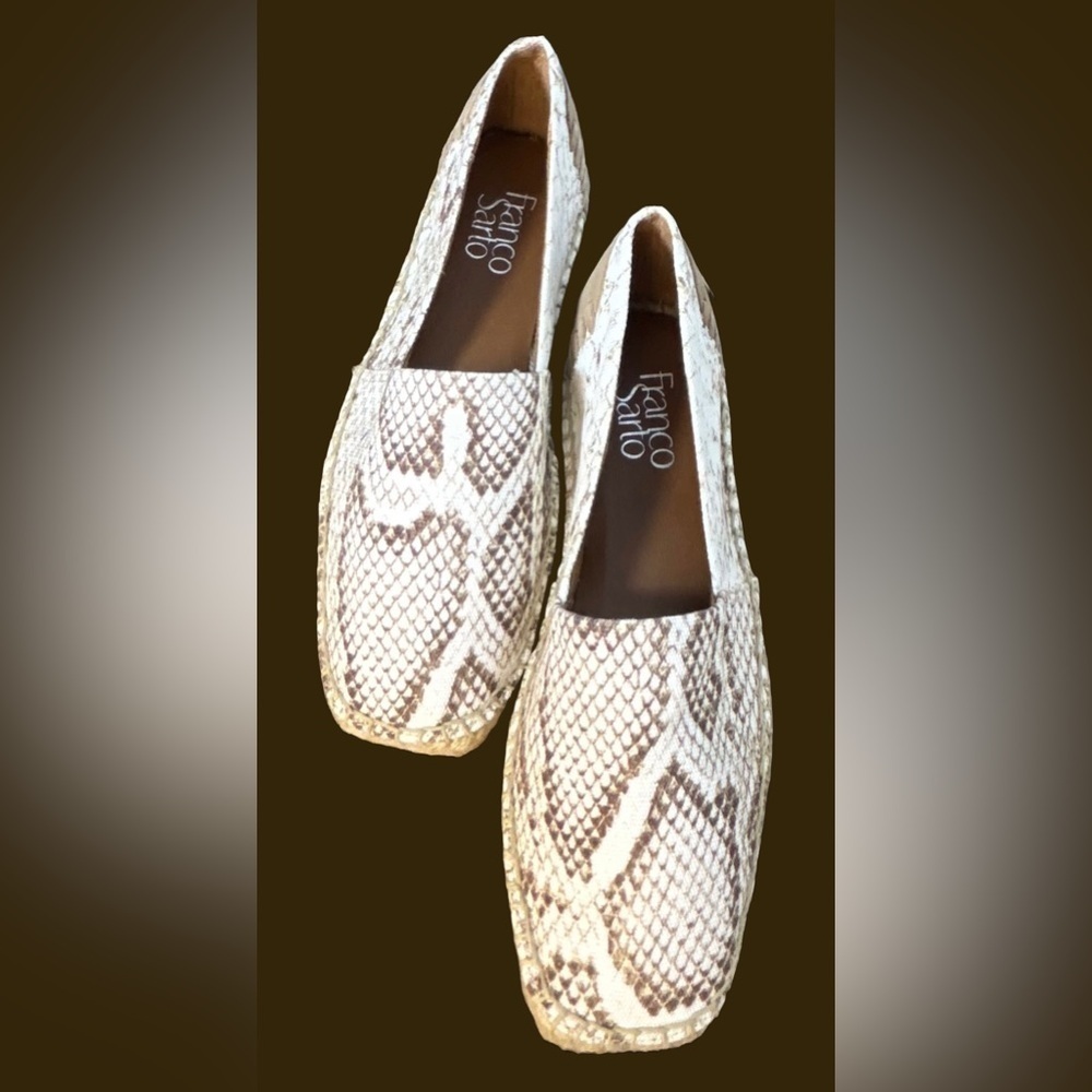 NIB Franco Sarto Slip-On Kenna Espadrilles in Natural, Size 7M